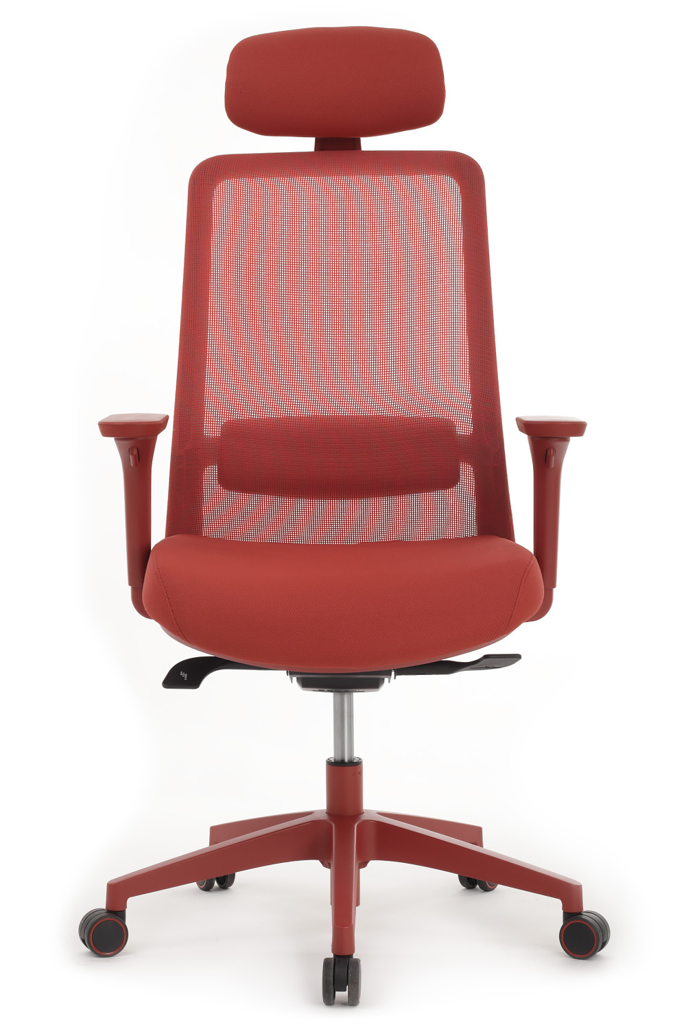 Кресло для руководителя РВ Дизайн Ворк / Work W-218C red красный пластик
